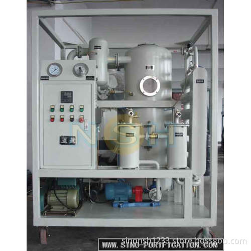 Transformer oil dehydration and degasification plant